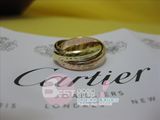 Cartier卡地亚Trinity三色金戒指 3.5毫米B4052700