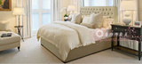 特价软包时尚床 美式拉扣床 布艺双人床 1.8米 别墅法式大户型床