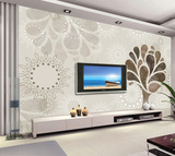 大型现代简约抽象树电视沙发背景墙装饰画壁纸墙纸一整张无缝壁画