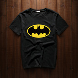 卡通新蝙蝠侠时尚印花短袖男夏季纯棉个性T恤青少年潮款上装半袖