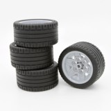 正品乐高lego零备散件科技MOC 41897 EV3 45544轮胎和轮毂 黑色