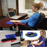 创意180度旋转电脑手托鼠标垫手腕垫肘托手臂托架桌椅两用扶手架