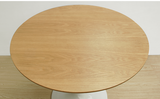 木面餐桌餐台时尚现代简约桌新型户外圆桌洽谈桌家用餐桌样板桌