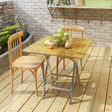双爱可折叠桌手提野餐桌户外便携式简易摆摊吃饭桌子家庭用阳台桌