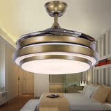 LED变光隐形吊扇灯  直流变频现代简约客厅风扇餐厅卧室带灯吊扇