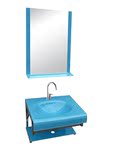 洗脸盆柜组合特价钢化玻璃陶瓷面池洗手台上盆卫生间浴室大小挂盆
