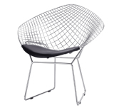 新款简约现代铁丝靠背椅铁艺椅个性钢丝椅户外钻石椅椅金属凳
