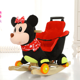 儿童玩具木马带拉杆婴儿摇摇马音乐摇椅车宝宝周岁1-2岁生日礼物
