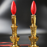 电蜡烛灯泡电香烛台电子蜡烛供佛灯供财神佛像长明灯佛堂佛具用品
