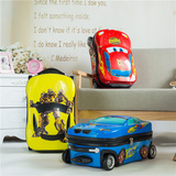 可爱18寸儿童拉杆箱旅行箱行李箱包单向轮可爱卡通男女汽车小箱子