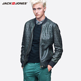 JackJones杰克琼斯绵羊皮男士皮衣夹克S|214310001