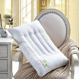 富安娜床上用品全棉蚕丝保健护颈椎单人枕头枕芯 2只装