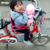 电动车儿童座椅前置自行电单车婴宝前后带防撞电瓶车儿童前置座椅