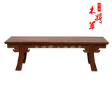 红木古典家具 实木中式茶桌长凳子 泰式长凳子鸡翅木条凳将军凳