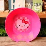 韩国进口正品 Hello Kitty 凯蒂猫 塑料盆 洗脸盆 面盆 | 椭圆形