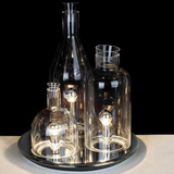 玻璃酒瓶台灯 瓶子透明奶白艺术台灯灯饰