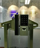 电池指纹锁 玻璃门免布线考勤门禁 密码刷卡电子锁 北京上门安装