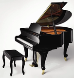 【温韵琴行】正品全新珠江钢琴LS-8高档机芯黑色全新经典三角钢琴