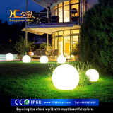 夕彩led发光球 圆球灯创意床头落地灯太阳能充电遥控草坪庭院球灯