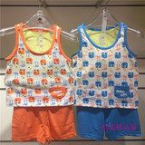 ABC童装夏季男童两件套儿童宝宝针织背心+短裤运动套装F52242831