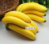 仿真水果香蕉假水果进出口水果 高超仿真五头串香蕉模型道具果蔬