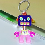 机器人韩版可爱钥匙扣男女士钥匙圈汽车钥匙链包包挂件包邮