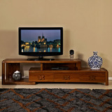 胡桃木电视柜 实木电视柜客厅组合 现代简约家具套装 新中式 特价