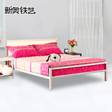 铁艺床铁床架钢木床双人床1.5米1.8米单人床儿童床1.2米特价包邮