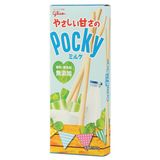 日本进口 固力果glico pocky 自然无添加炼乳牛奶巧克力饼干榛27g