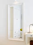 淘淘宜家代购 IKEA家居 汉尼斯 镜子 白色 全身镜 可悬挂