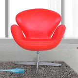 玻璃钢现代创意电脑椅转椅皮艺休闲椅沙发椅swan chair天鹅椅