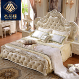 欧式床双人床1.8米 实木法式储物床卧室家具床婚床雕花田园公主床