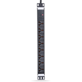 飞利浦8孔位3米防雷滤波PDU机柜工业标准插座插线板10A/16A双用孔