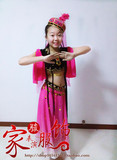 儿童维族舞蹈服装少儿新疆表演服装民族服装儿童新疆舞蹈服装 女