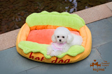 日本 KOJIMA批发 宠物热狗沙发 保暖可拆洗垫 贵宾泰迪狗狗窝床垫