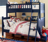美式实木儿童床单人床上下床母子床高低床实木上下铺双层床可定制