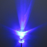 3MM 白发蓝色 兰光 F3蓝灯 LED发光二极管 聚光透明 超高亮
