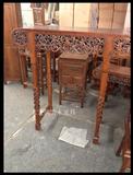 供桌 佛桌 供案 神台 条案 古典仿古中式雕花 翘头案实木榆木家具