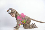 厂家直销 儿童演出服 舞蹈服 动物表演服装 模仿卡通 金钱豹 花豹