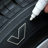 易彩 汽车改装轮胎美容笔 炫白色描漆描胎笔 DIY个性轮胎涂鸦用品
