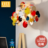 北欧吊灯创意个性现代艺术客厅卧室餐厅灯儿童房彩色实木积木吊灯