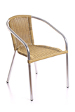 高档多功能光亮简约现代 可折叠实木藤椅休闲椅子带扶手金属餐椅