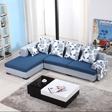 小户型布艺沙发组合 多人沙发组合现代简约客厅转角沙发 宜家沙发