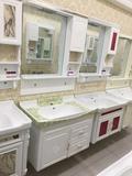 博来新款80绿色盆白色盆彩金盆浴室柜洗手间洗手盆卫生间浴柜包邮