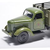 老解放汽车合金模型卡车军事运输 仿真儿童玩具 CA10 1:36