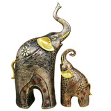 欧式大象摆件家居玄关树脂工艺品创意客厅酒柜装饰品结婚礼物创意