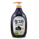 韩国进口正品 希杰狮王CJ 竹炭 洗洁精 洗碗果蔬均用 1kg 新包装