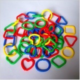 几何链条几何连环扣塑料积木乐高玩具儿童益智开发小孩大脑玩具