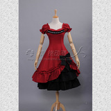 订制维多利亚时期哥特式Lolita公主洋装洛丽塔连衣裙cosplay女装