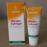 现货德国代购WELEDA维蕾德天然有机金盏花可食用儿童乳牙牙膏50ml